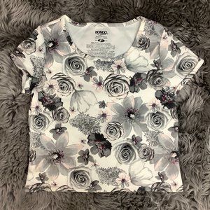 BONGO Girls | Girl's Short Sleeve Top | White & Grey | Various Sizes